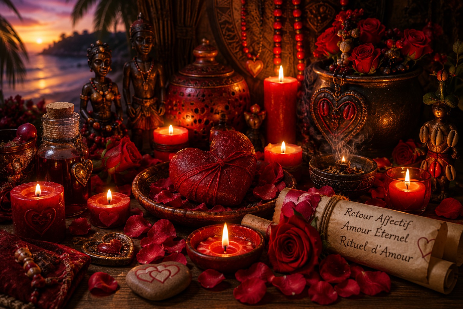 Rituel d'amour et retour affectif sous le ciel des Caraïbes